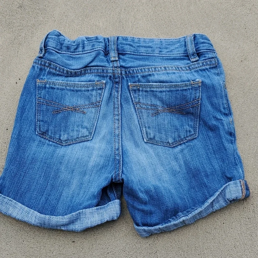 Gap Kids Girls Denim Rolled Hem Shorts‎ Size 7